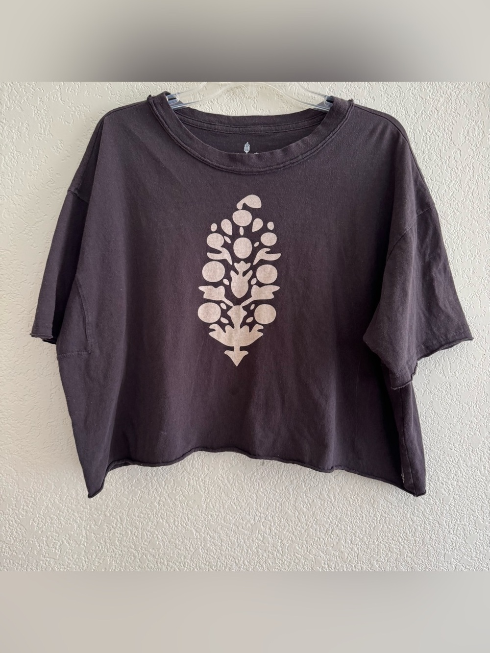 People Movement Inspire Logo cropped Boxy Tee Top Oversized Relaxed M
